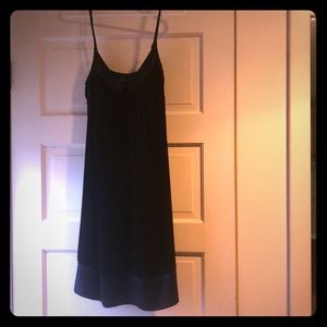 Velvet slip dress